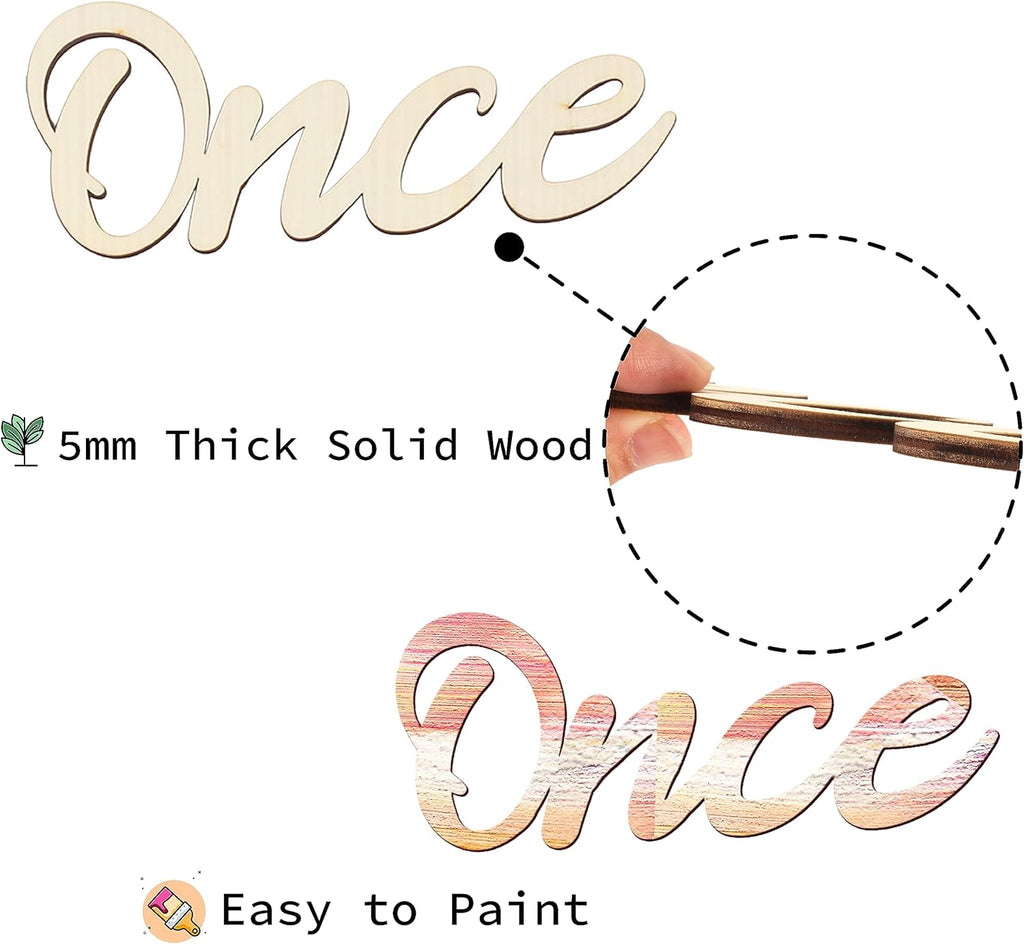 Once Upon a Time Sign Nursery Decor Once Upon a Time Wood Sign Wall Decor for Reading Corner Kids Room Family