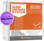 Box Spring Encasement - Zippered Bed Bug Dust Mite Proof Hypoallergenic - Sleep Defense System - Twin –38" W x 75" L