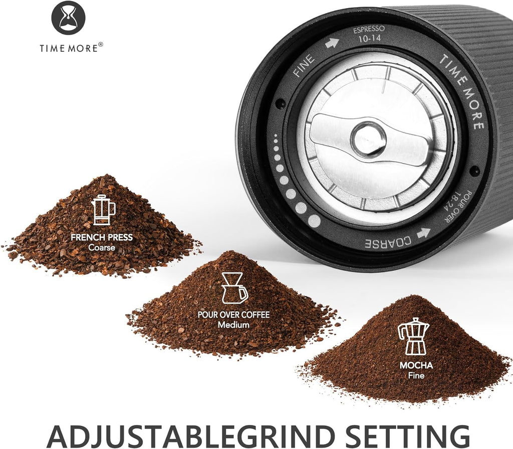Chestnut C2S Manual Coffee Grinder Stainless Steel S2C Conical Burr Coffee Grinder, Capacity 25g Hand Coffee Bean