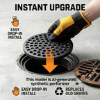 4.72 Inch Cast Iron Drain Cover, Round Replacement Floor Drain Strainer
