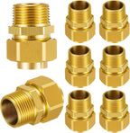 Frienda 8 Pack CSST Gas Line Fittings 1/2" NPT Brass Male Adapter
