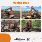 maXpeedingrods 2Pcs U35 Excavator Quick Attach Bucket Ears for Kubota