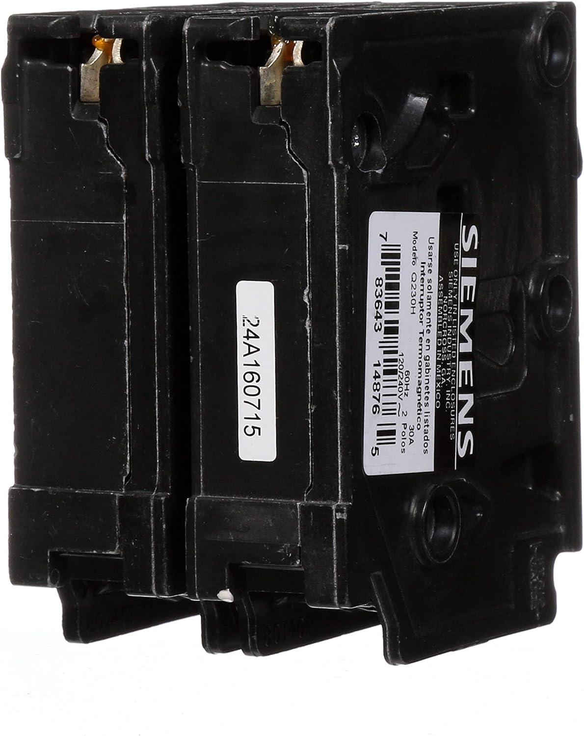 SIEMENS Q230H 30-Amp Double Pole 22kA Type QPH Circuit Breaker