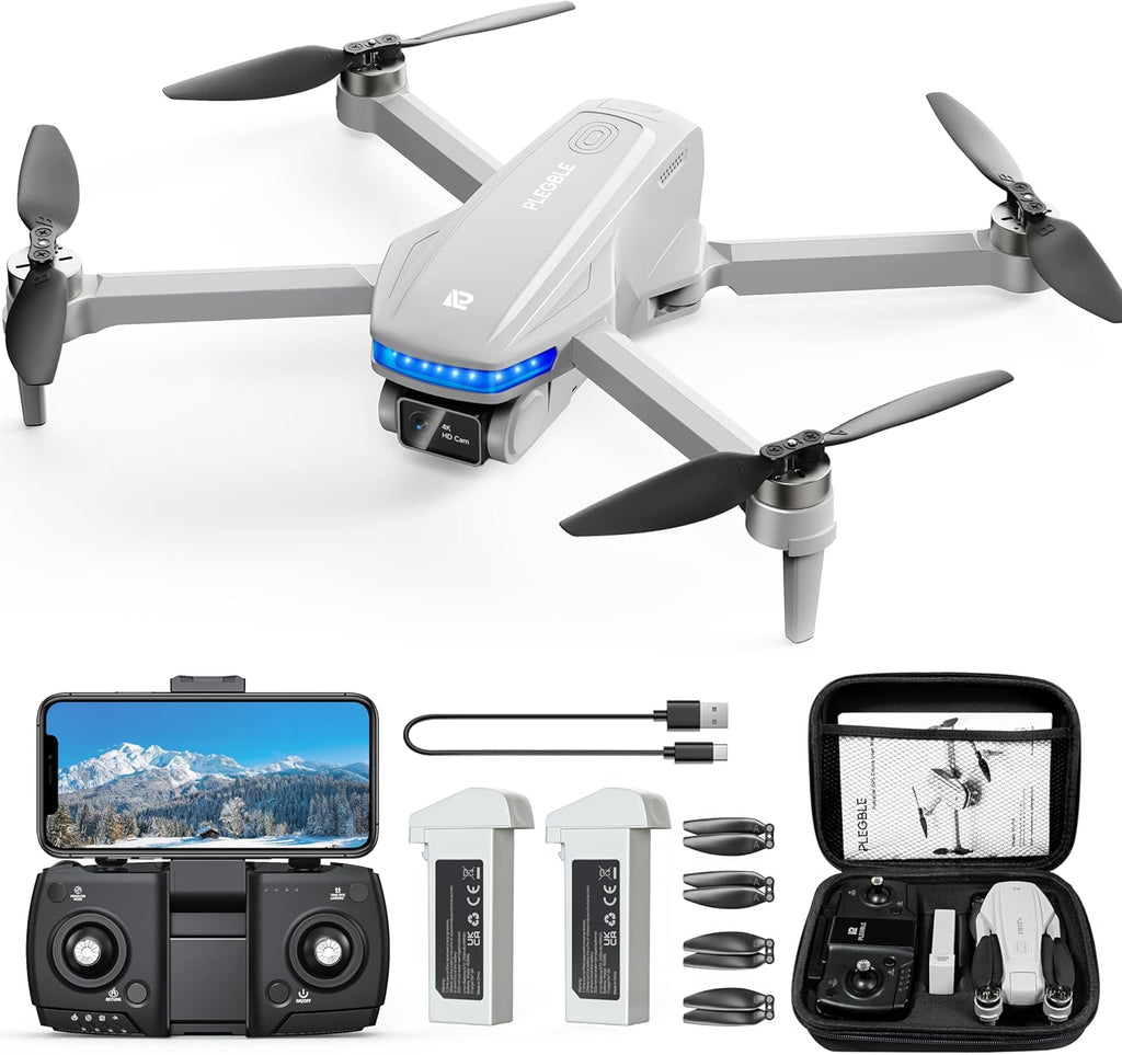 Drones with Camera for Adults 4K, GPS Drone, One-Key Auto Return | Brushless Motor, Under 249g, 46 Mins Flight Time