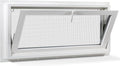 Vinyl Hopper Basement Window 32" x 16" White