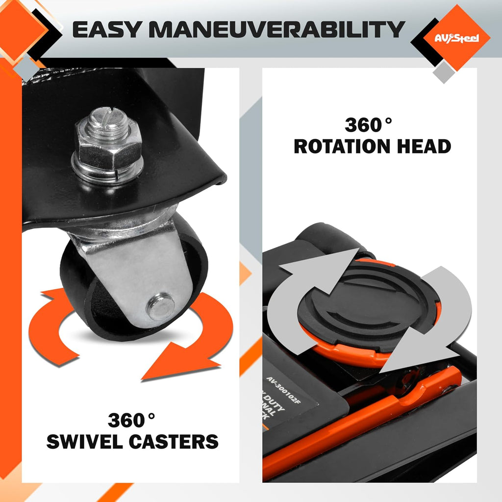Low Profile Floor Jack 3 Ton (6600 lbs), Heavy Duty Hydraulic Jack for Car, Heavy-Duty Floor Jack with Dual Pistons