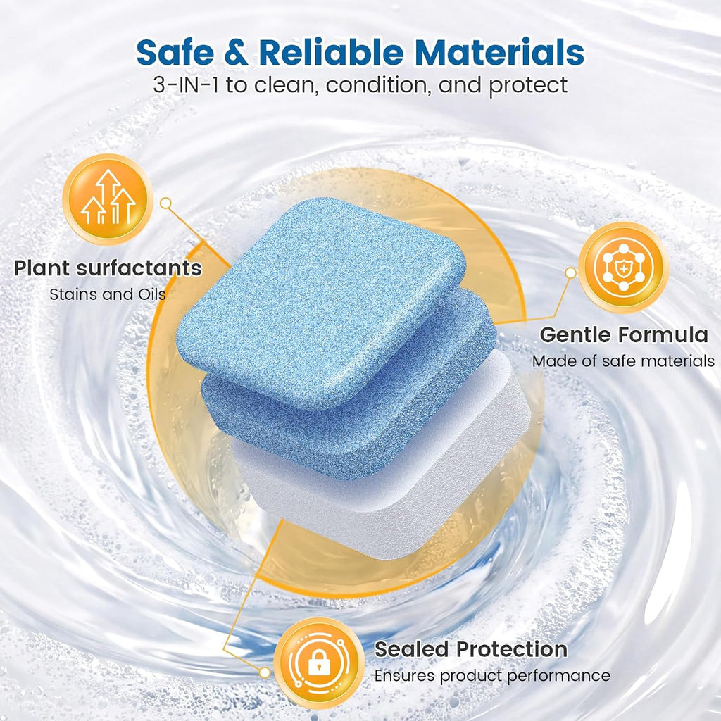 Washing Machine Cleaner Tablets for ALL Front & Top Loader