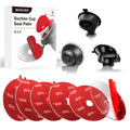 Suction Cup Adhesive Pads, 2.2", Clear Double-Sided, 6 Pack