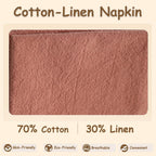 Eco Hanky 10x10in Reusable Small Cloth Napkins, Light Pink, 12pk