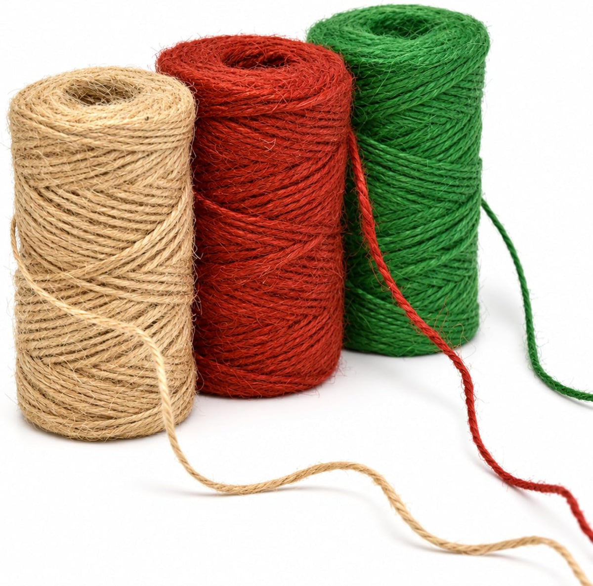 Christmas Baker's Jute Twine, 3 Rolls of Decorative Holiday String