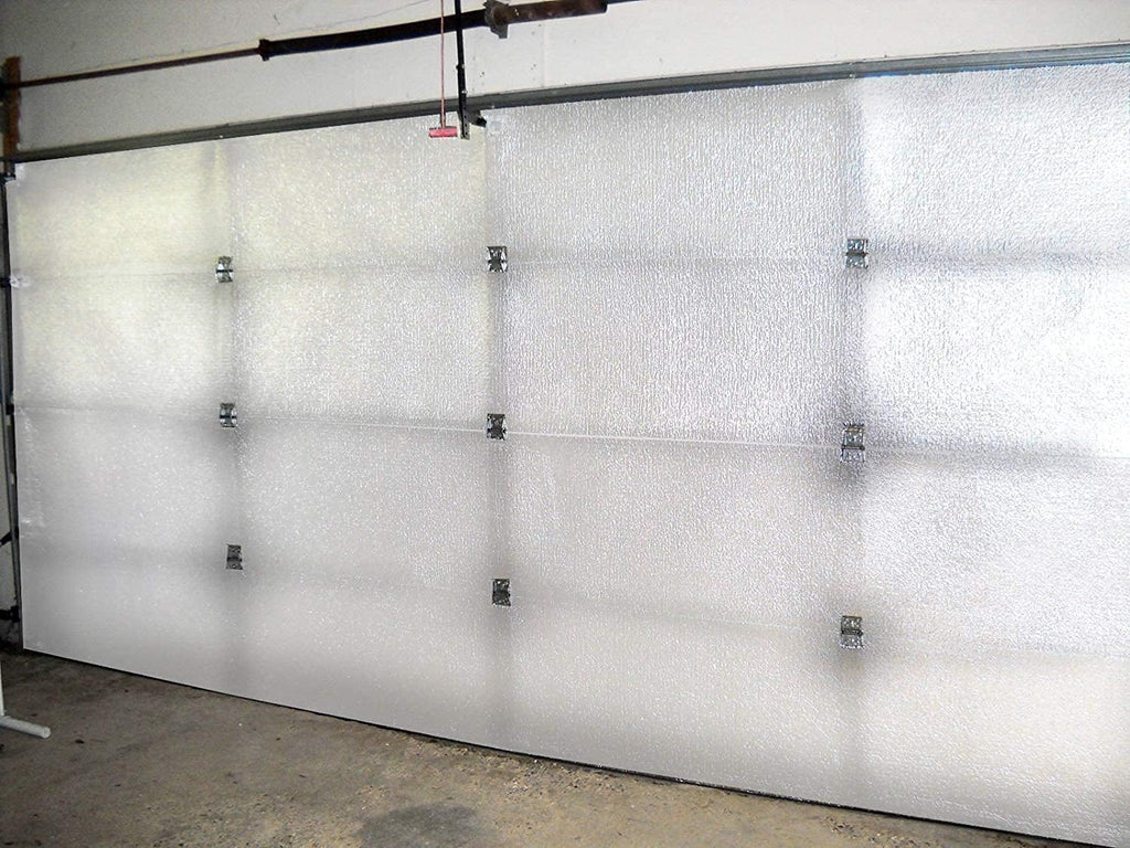 NASA TECH White Reflective Foam Core 2 Car Garage Door Insulation Kit R Value 8.0 Made in USA New and Improved Heavy