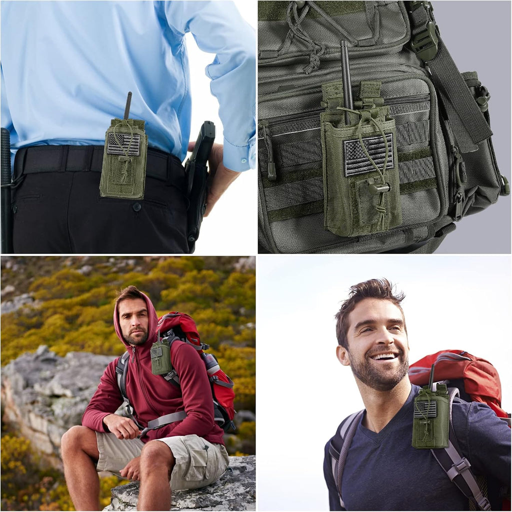 Tactical Radio Holder Radio Holster Molle Radio Pouch Universal Radio Case Military Heavy Duty Radio Bag for Police