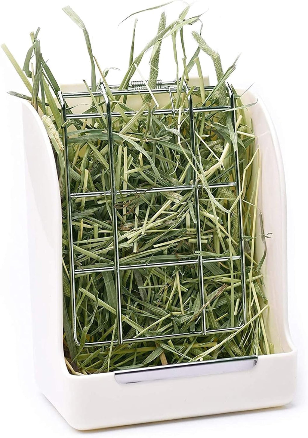 Hay Feeder for Rabbits, Guinea Pigs, and Chinchillas - Minimize Waste and Mess with 5.5" x 3.5" x 7.4" Hanging