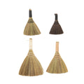 Whisk Brooms with Yarn Wrapped Handles, Multi Color Neutrals, Set of 4