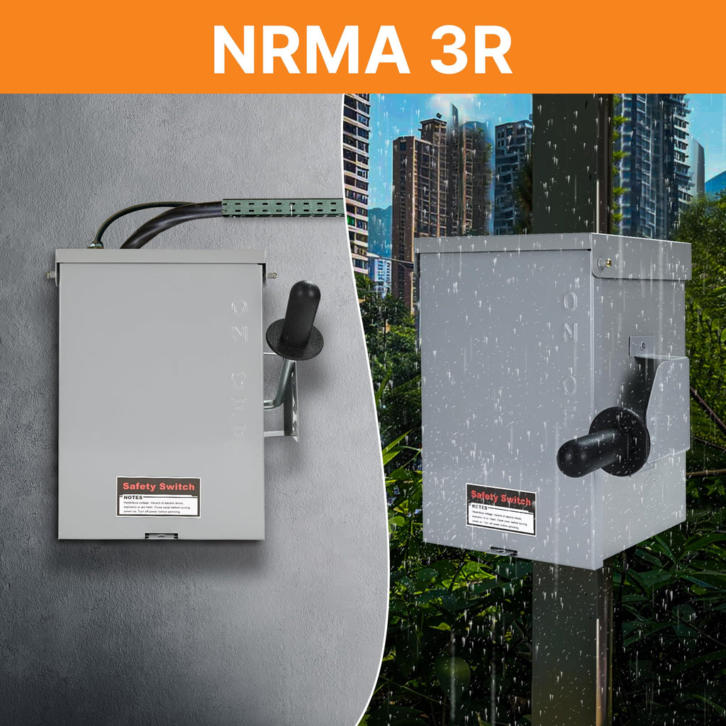 200 Amp Disconnect Switch, 2 Pole Non-Fused General Safety Switch