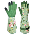 Gardening Gloves, Durable and Comfortable Women's Long Garden Gloves for Gardening Work and Yard Work, Leather