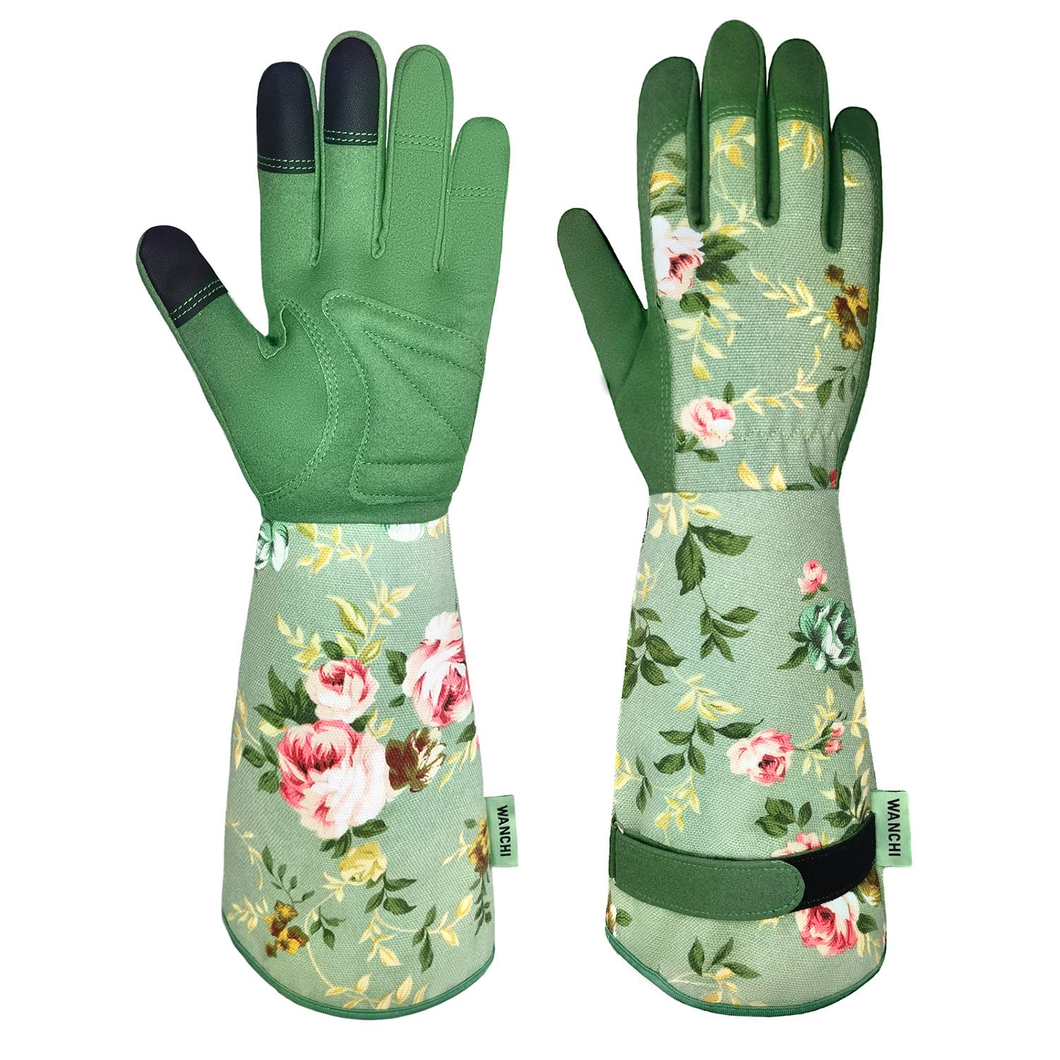 Gardening Gloves, Durable and Comfortable Women's Long Garden Gloves for Gardening Work and Yard Work, Leather