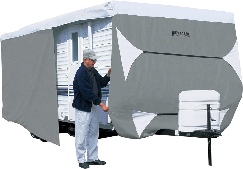 Over Drive PolyPRO3 Deluxe Travel Trailer/Toy Hauler Cover, Fits 22'-24' RVs, RV Cover, Camper Cover, Travel Trailer
