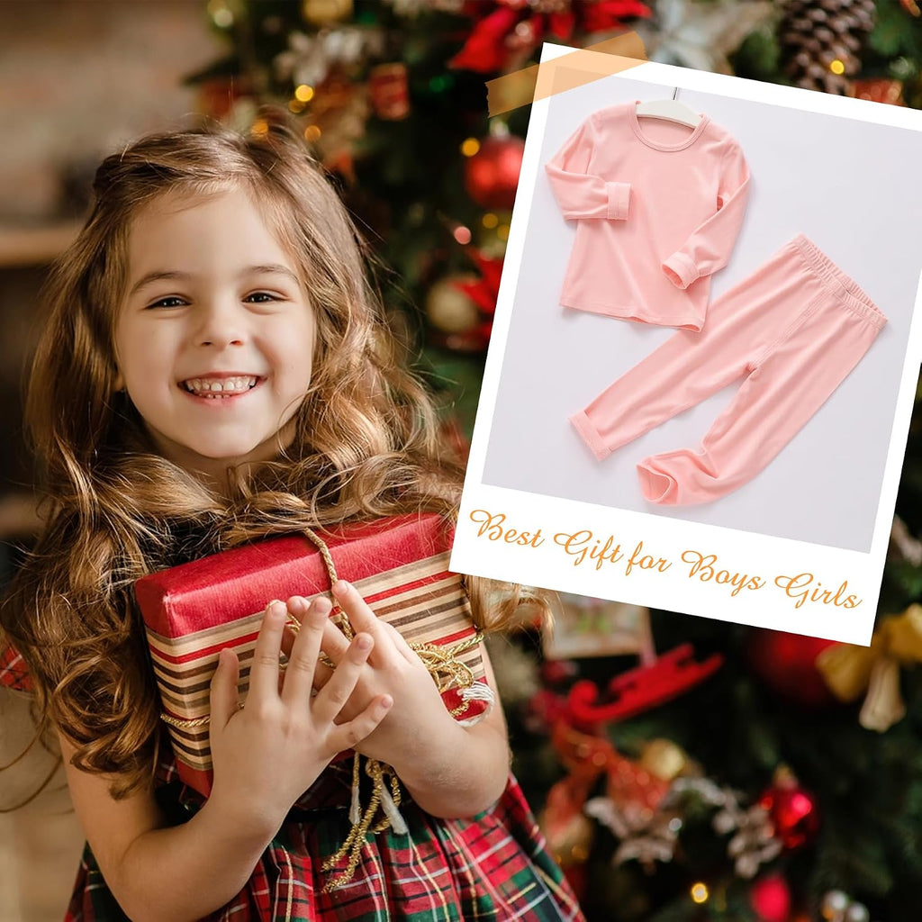 Toddler Thermal Underwear Set for Kids Long Johns for Boys Girls 2-6T | Soft Fleece Lined Winter Base Layer Long