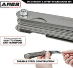 ARES 11043 2-Pc Feeler Gauge Set - Straight & Offset, SAE & Metric