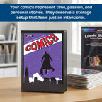 Comic Book StorFolio Kit – Includes Magnetic Comic StorFolio + 50 Silver Age Premade Resealable Comic Book Bags and