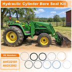 HOPESPANNER AHC22107 Hydraulic Cylinder Bore Seal Kit for John Deere