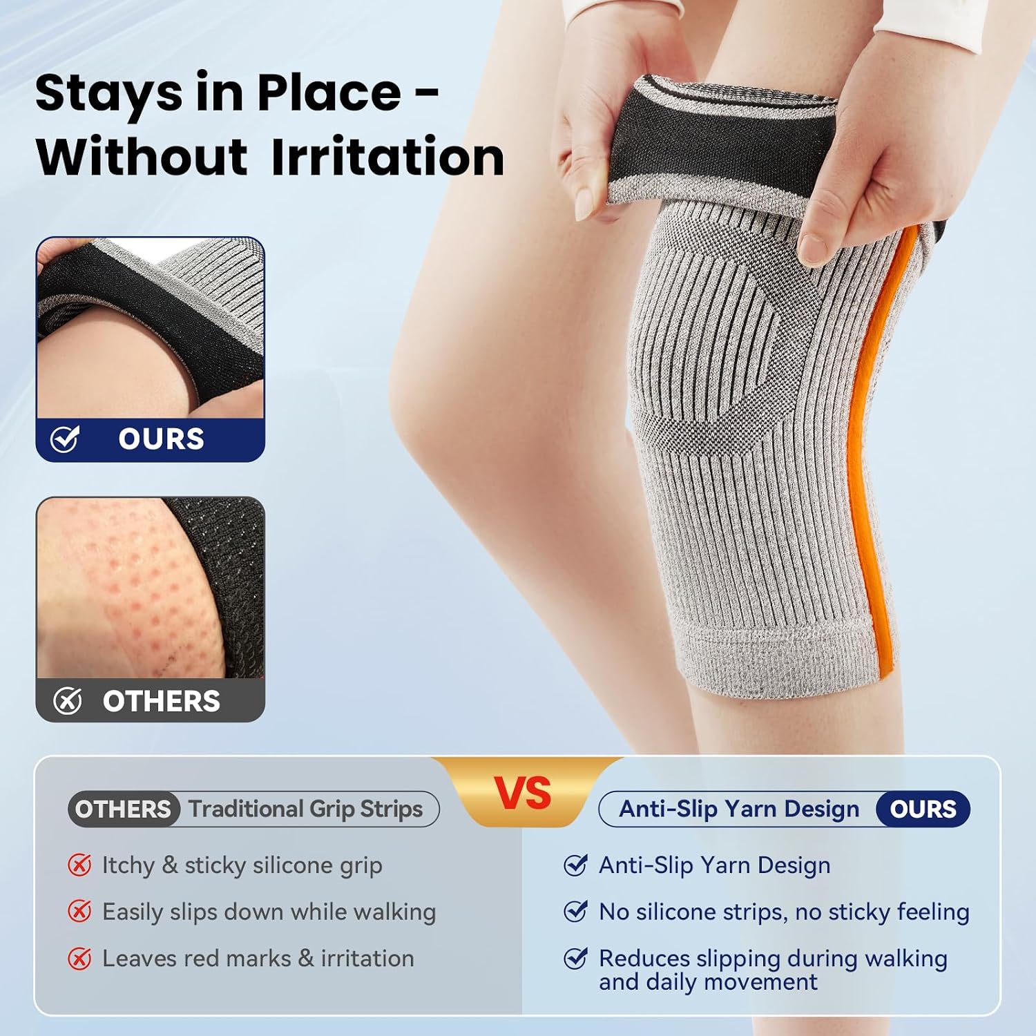 Compression Knee Brace for Arthritis Pain, Meniscus Tear, Swelling