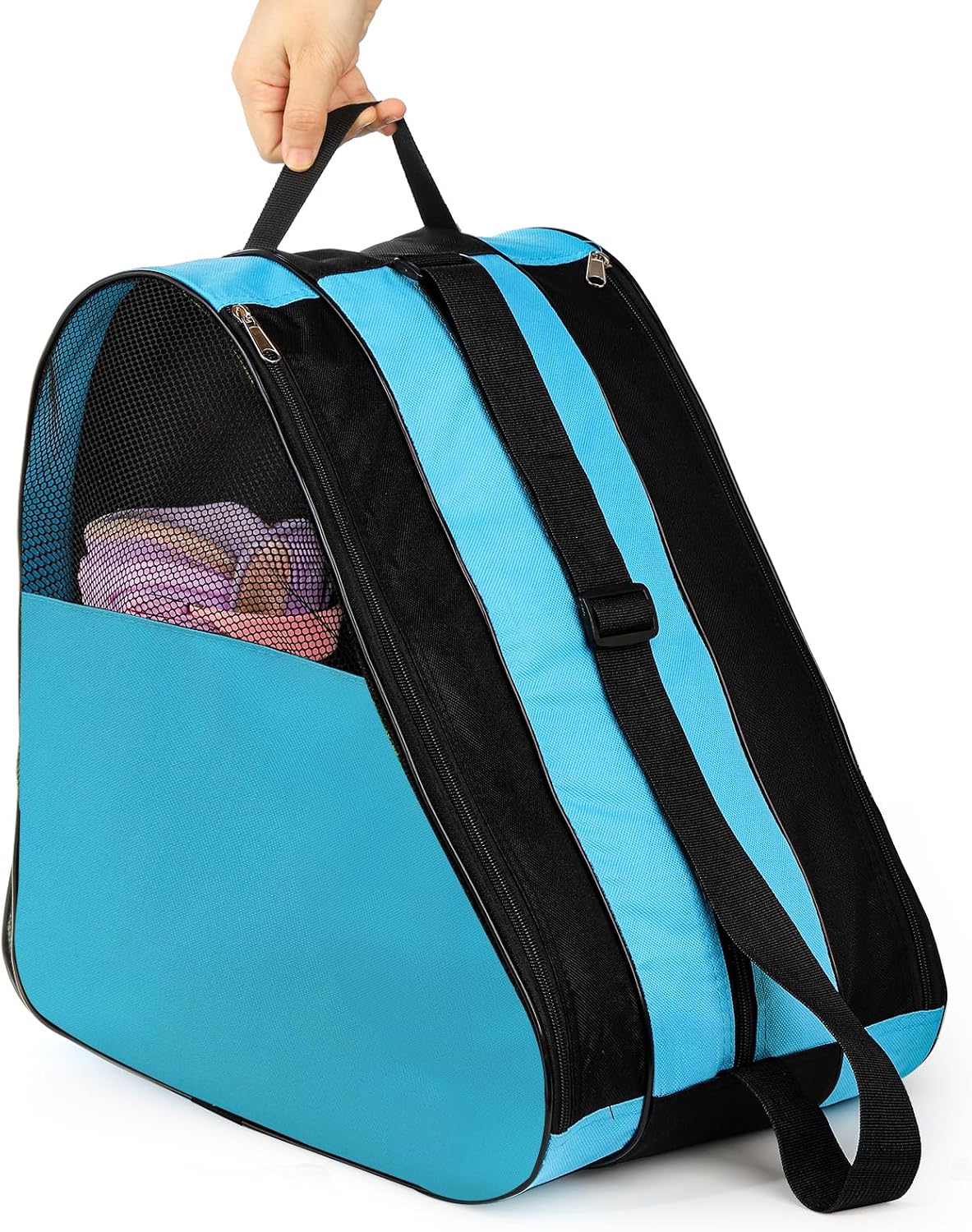 2 Pack Roller Skate Bags, Oxford Cloth Ice Skates Storage Bag with Adjustable Shoulder Strap, Figure Skating Shoes