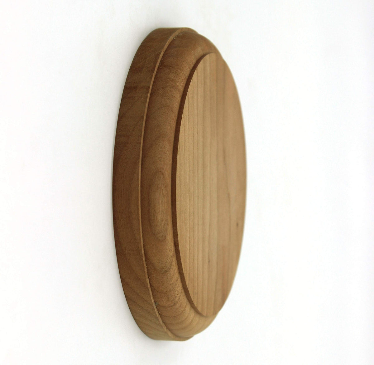 Cherry Round Rosette, Solid Hardwood, 4 1/2" x 3/4", Stair Part Fitting