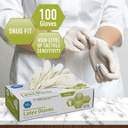 MedPride Powder-Free Latex Exam Gloves, Large, Box/100