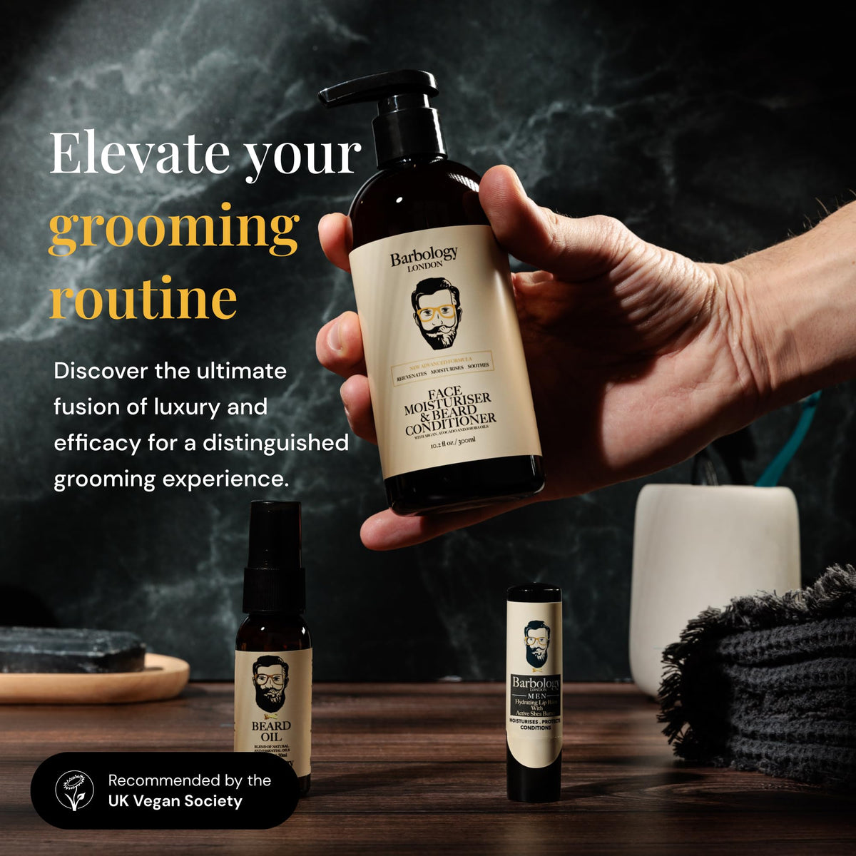 Beard Conditioner & Moisturizer with Jojoba for Men 2-in-1