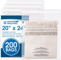 20" X 24" (200 Count) Self-Seal Clear Poly Bags With Suffocation Warning