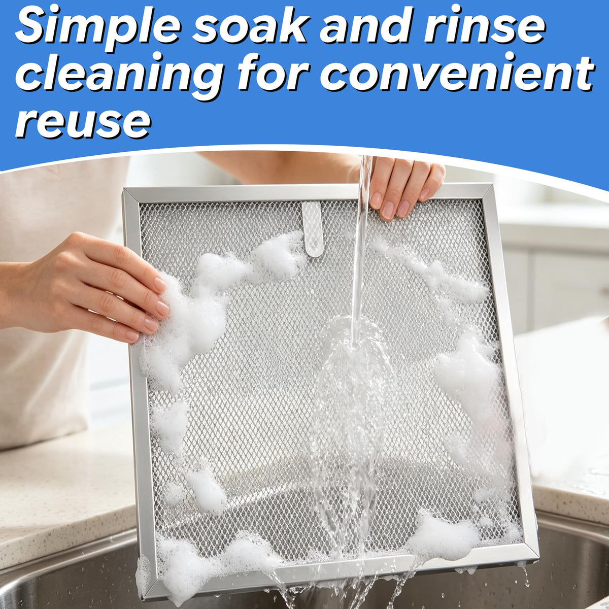 2PCS 14''×13.74'' Range Hood Grease Filter