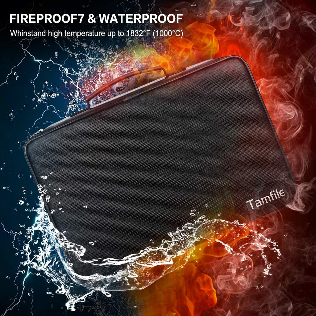 Fireproof Battery Organizer Storage Case Waterproof&Explosionproof | Carrying Safe Bag , Fits 210+ Batteries Case