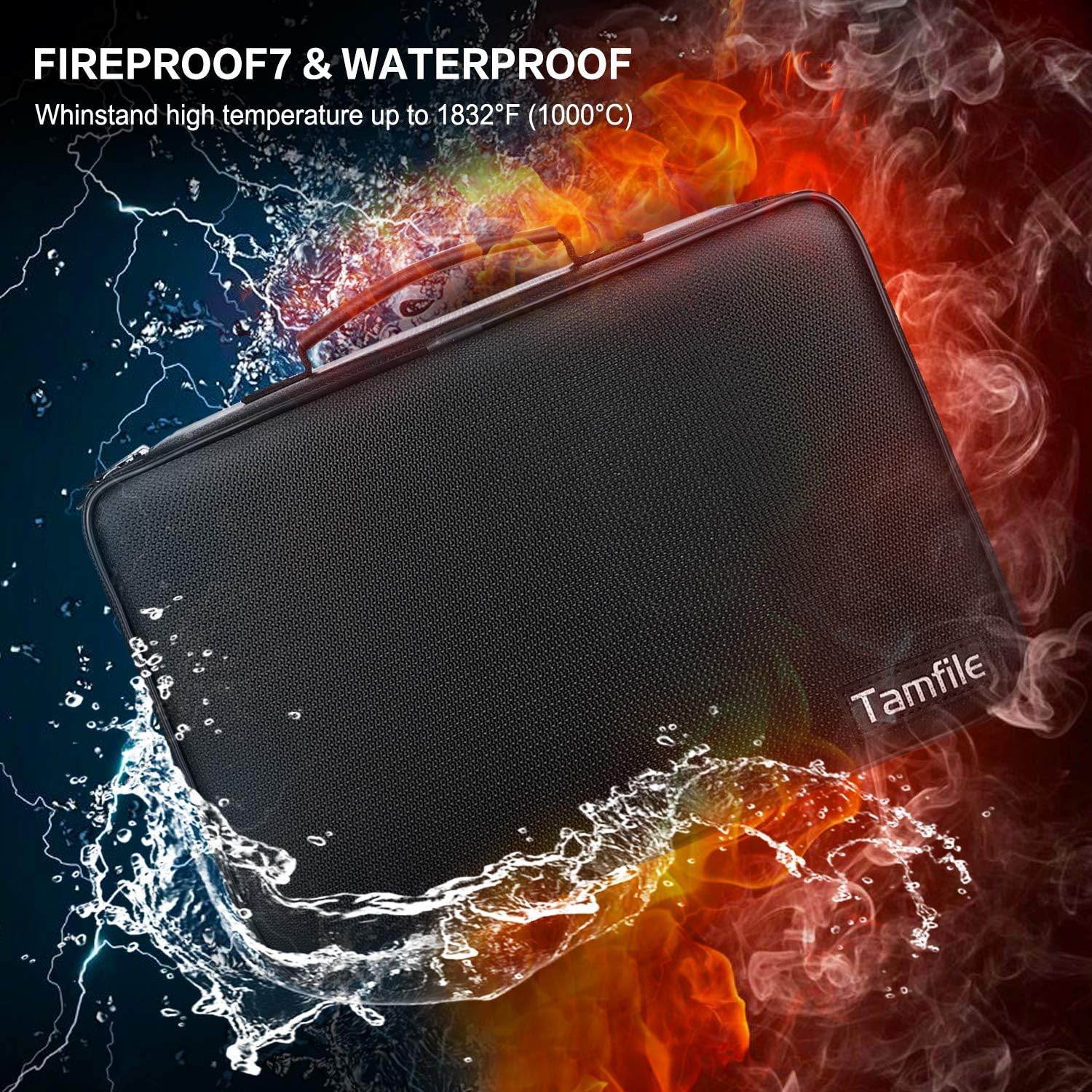 Fireproof Battery Organizer Storage Case Waterproof&Explosionproof | Carrying Safe Bag , Fits 210+ Batteries Case