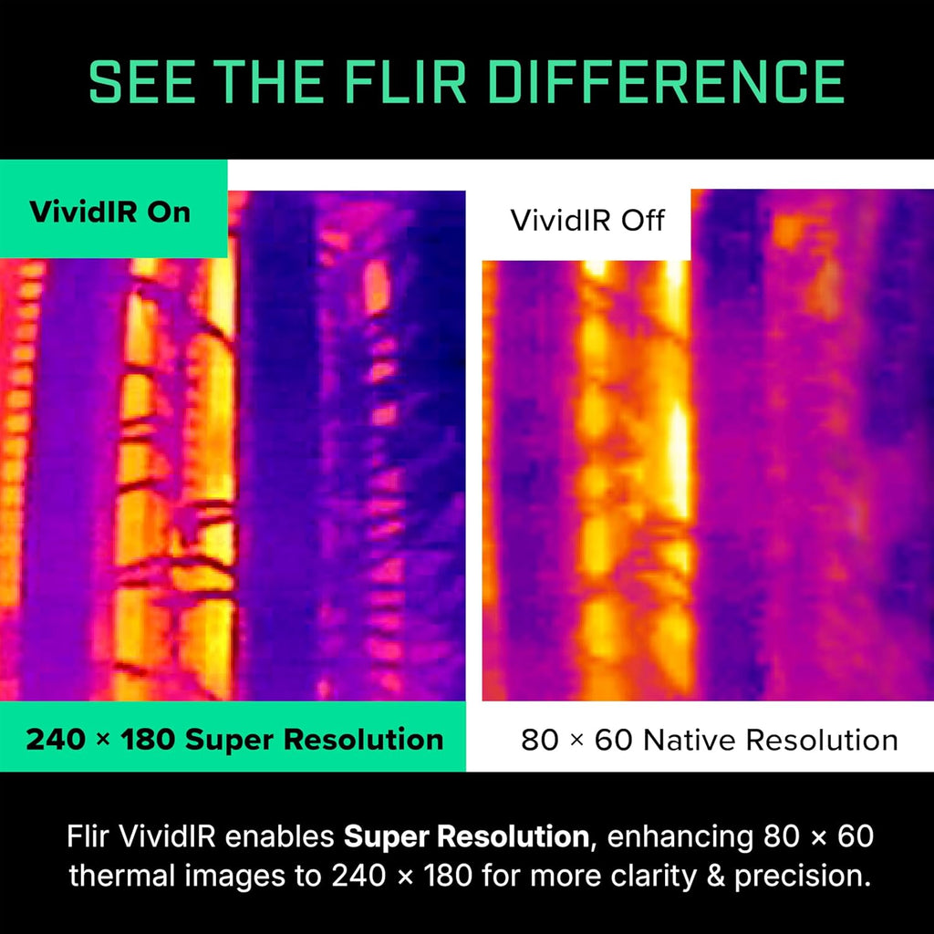 Flir One - Thermal Imaging Camera for iOS Smartphones (iPhone 14 and Older w/Lightning Port), 240x180 Super