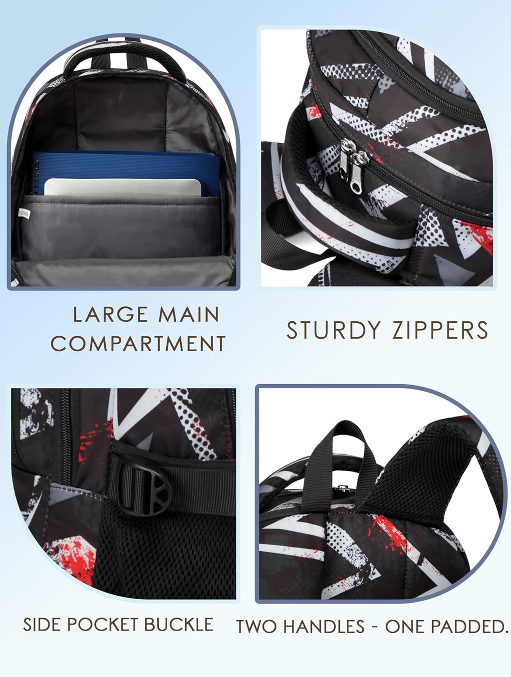 Kids Backpacks for Boys Girls 17 Inch Elementary Primary Middle School Bookbags with Laptop Compartment Back to