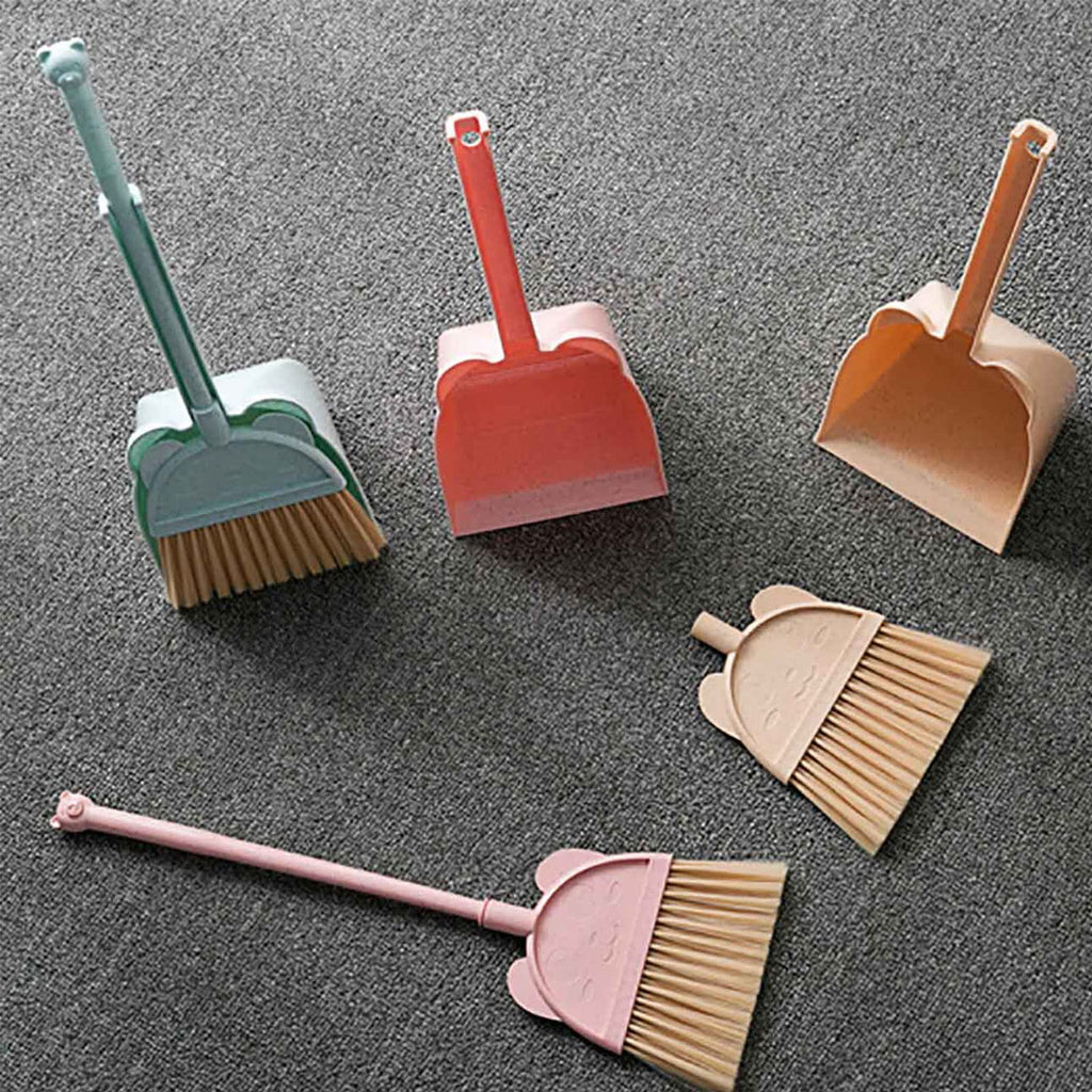 Children Small Broom and Dustpan Set,Learning Sweeping Tool,Kids Broom Kits