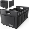 Car Trunk Organizer for SUV, 18.5Gal Large Capacity No-Sag Heavy Duty, Foldable Waterproof Anti-Slip Storage with 12