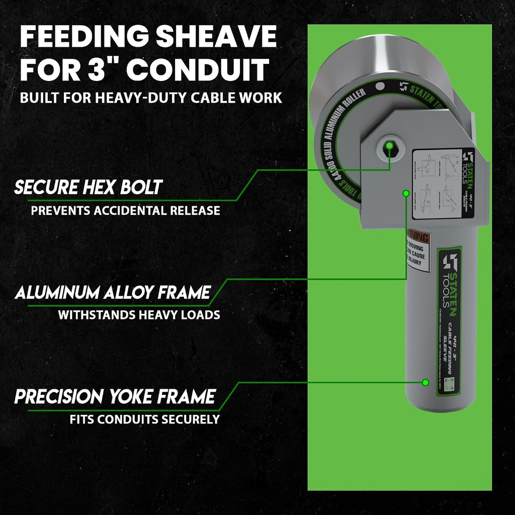 441 3" Feeding Sheave Pulley for Cable Puller Tugger