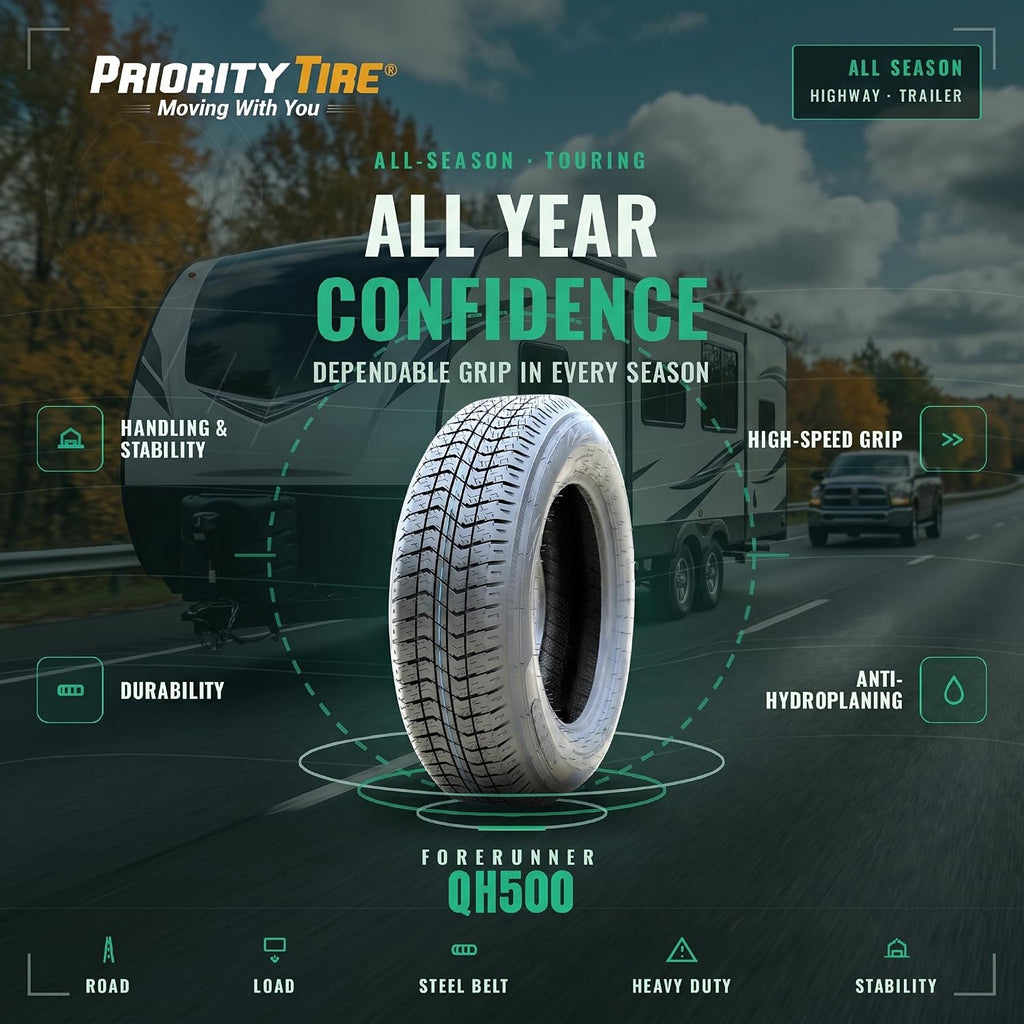 QH500 ST205/75D15 All Season C (6 Ply) Trailer Diagonal Tire