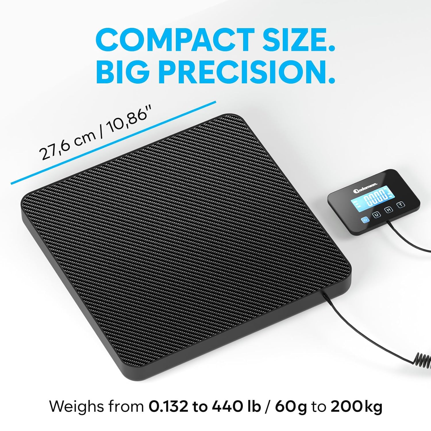 Shipping Scale for Small Business - 440 lbs/0.35oz - High Accurate Digital Postal Scale with Hold/Tare Function