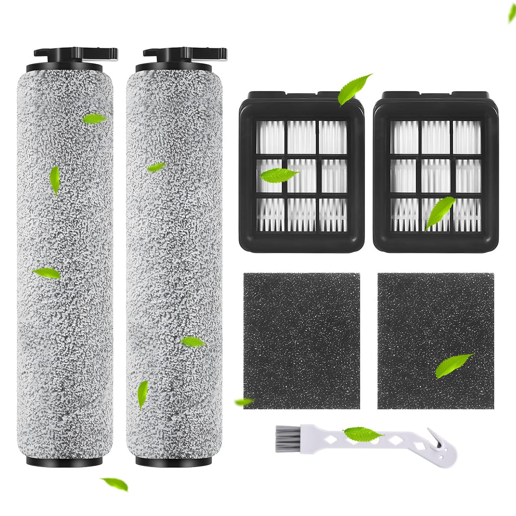 3649A Replacement Brush Roller Filters Kit for Bissell Crosswave HF3 Vacuum