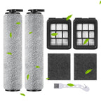 3649A Replacement Brush Roller Filters Kit for Bissell Crosswave HF3 Vacuum