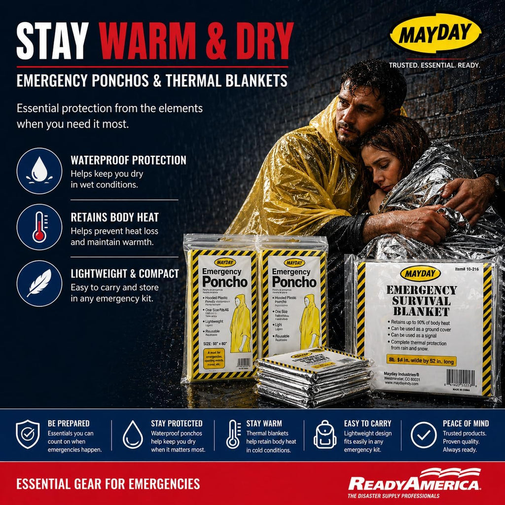 72 Hour Deluxe Emergency Kit, 1-Person 3-Day Backpack, First Aid Kit, Survival Blanket, Power Station, Emergency