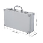 Aluminum Briefcase Hard Case with DIY Customizable Foam Insert for Test Instruments Cameras Tools Parts and