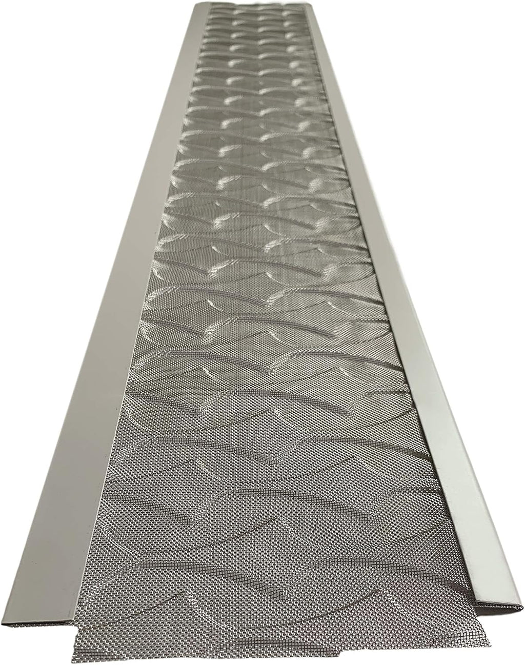 NEW Raised Stainless-Steel Screen Technology Gutter Cover, DIY Constructed. Fits any Traditional 5-inch Gutter - 48FT