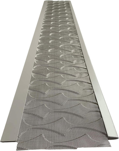 NEW Raised Stainless-Steel Screen Technology Gutter Cover, DIY Constructed. Fits any Traditional 5-inch Gutter - 48FT