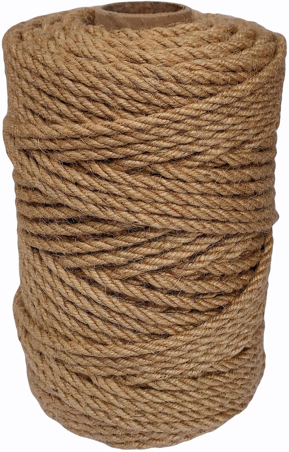 5mm Jute Twine, 328 Feet Braided Jute Rope, Heavy Duty and Thick Twine Rope for DIY Artwork, Bundling, Home Decor