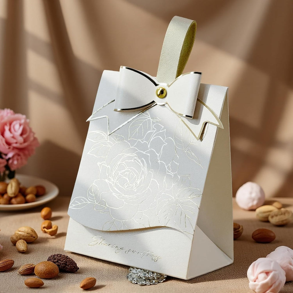 Small 30 PCS Elegant Candy Gift Box, Ivory